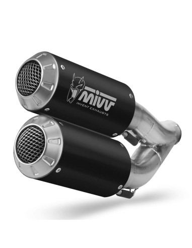 Escape Marca Mivv Modelo MK3 doble para KTM 1290 superduke 14-19 negro