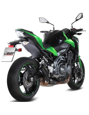 Escape Marca Mivv doble salida negro para Kawasaki Z900-A2