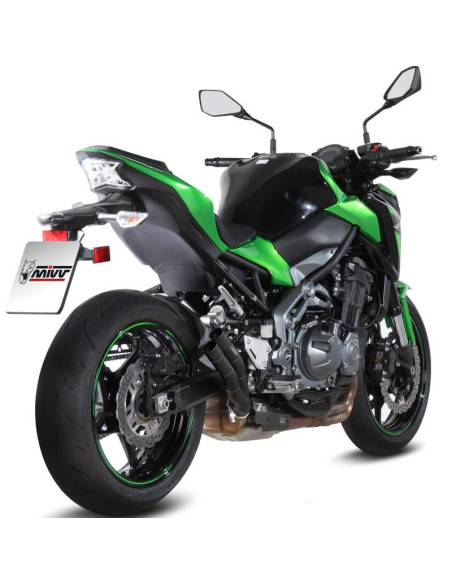 Escape Marca Mivv doble salida negro para Kawasaki Z900-A2