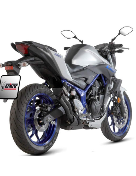 Escape Marca Mivv double gun para Yamaha mt-03 2016- negro