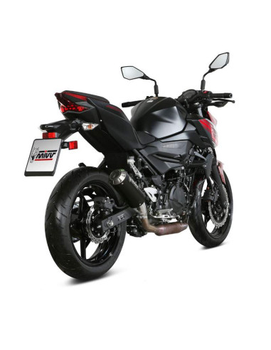 Escape Marca Mivv MK3 acero negro para Kawasaki Z-Ninja 400 18-