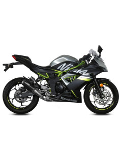 Escape Marca Mivv MK3 acero negro para Kawasaki Z-ninja 125 19-