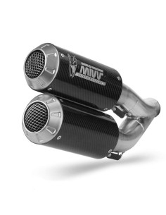 Escape Doble Marca Mivv MK3 Carbono para Ducati Monster 821 18- 2