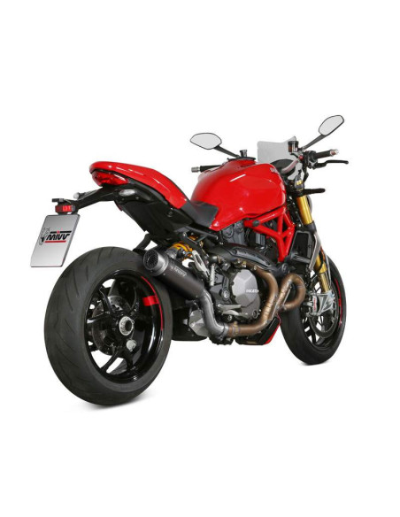 Escape Marca Mivv GP pro negro para DUCATI MONSTER 821-1200 17-