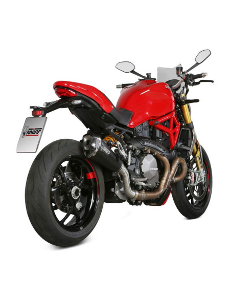 Escape Marca Mivv delta race negro para DUCATI monster 821-1200 17-