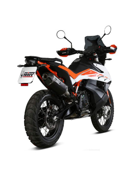 Escape acero Marca Mivv inox negro para KTM 790-890 Adventure