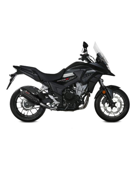 Escape Marca Mivv suono acero negro para honda cb500x 17-