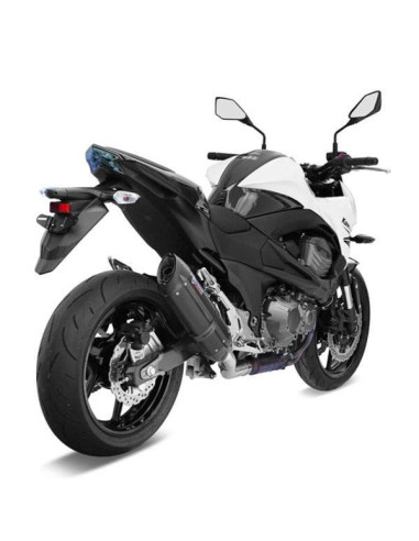 Escape Marca Mivv suono negro para kawasaki z800e 13-16