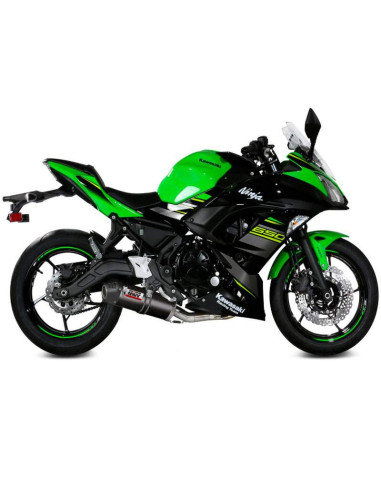 Escape Marca Mivv completo sport oval para Kawasaki z650 17-23
