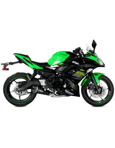 Escape Marca Mivv completo delta race negro para Kawasaki Z650 17-23
