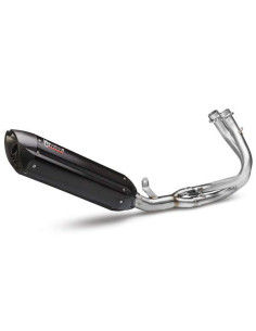 Escape Marca Mivv completo suono negro para Kawasaki er6 n-f 12-16