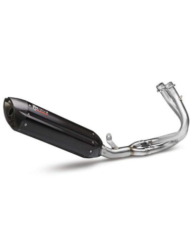 Escape Marca Mivv completo suono negro para Kawasaki er6 n-f 12-16