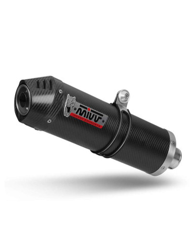 Escape carbono Marca Mivv Suzuki gladius 09-15