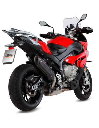 Escape Marca Mivv suono negro posición alta para BMW S1000XR 15-19