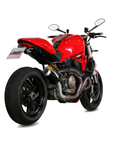 Escape Marca Mivv M3 para Ducati Monster 1200 2014-2016 acero inoxidable negro