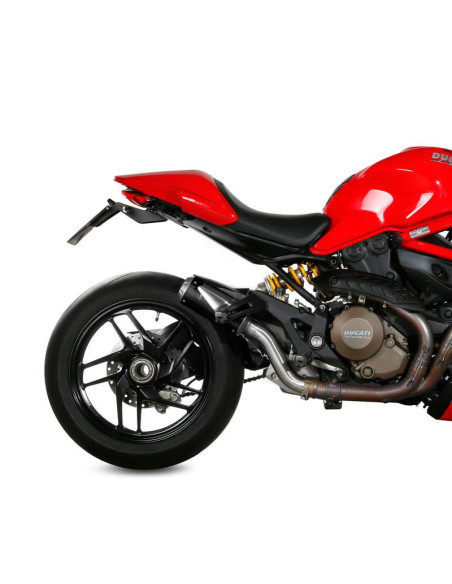 Escape Marca Mivv M3 para Ducati Monster 1200 2014-2016 acero inoxidable negro