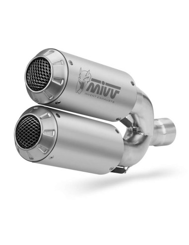 Escape doble acero inoxidable Marca Mivv M3 para Ducati Monster 1200 2014-2016