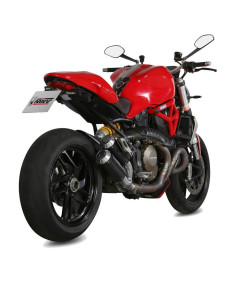 Escape doble de carbono Marca Mivv M3 para Ducati Monster 1200 2014-2016 2