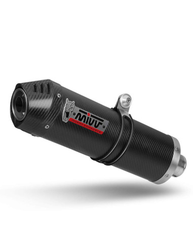 Escape oval carbono Marca Mivv para Suzuki GSF650 Bandit 2007-2015