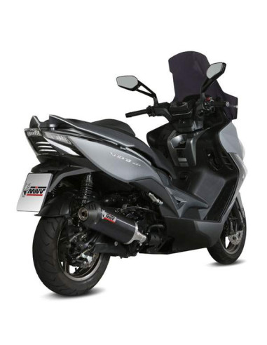 Escape Marca Mivv oval negro para Kymco Xciting 400 13-