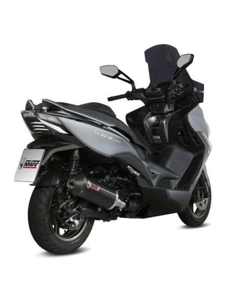 Escape Marca Mivv oval negro para Kymco Xciting 400 13-