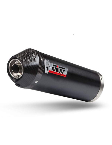 Escape Marca Mivv oval negro para Kymco Xciting 400 13-