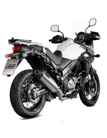Escape Marca Mivv oval titanio para Suzuki VStrom 650 17-