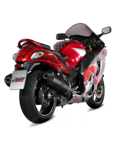 Escape Marca Mivv oval carbono para Suzuki GSXR1300 Hayabusa 08-