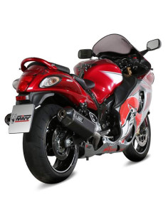 Escape Marca Mivv speed edge negro para Suzuki GSXR1300 Hayabusa 08-