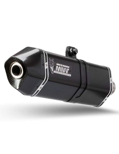 Escape Marca Mivv speed edge negro para Suzuki GSXR1300 Hayabusa 08-