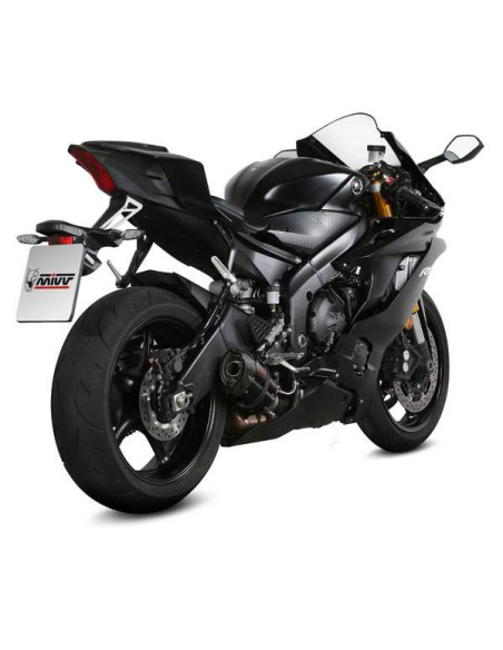Escape Marca Mivv slip-n suono negro para Yamaha r6 17-