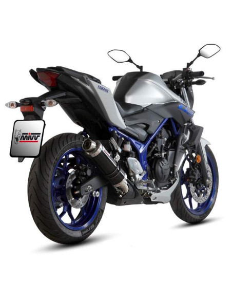 Escape Marca Mivv sport gp acero negro para Yamaha mt-03 2016-