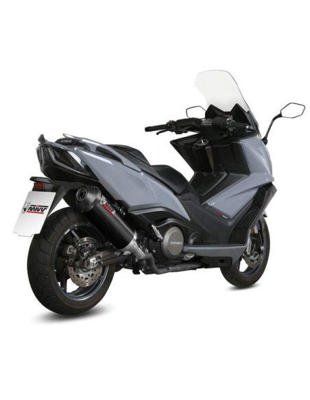 Escape Marca Mivv oval negro para kymco ak550 2017-