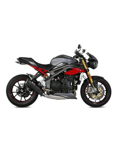 Escape Marca Mivv suono negro para triumph speedtriple1050 16-17