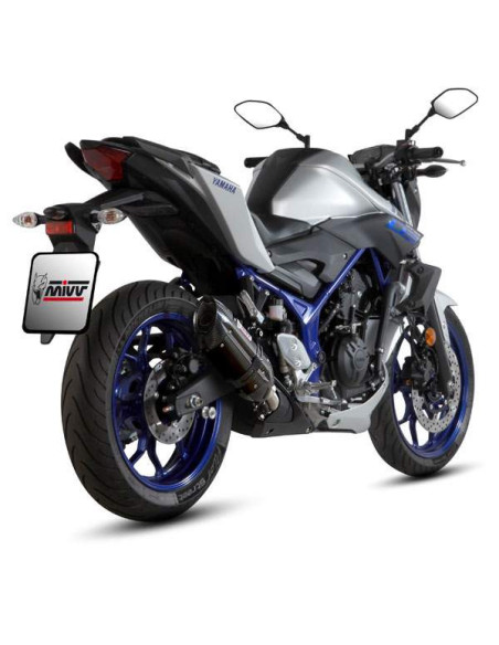 Escape Marca Mivv suono negro para yamaha mt-03 16-