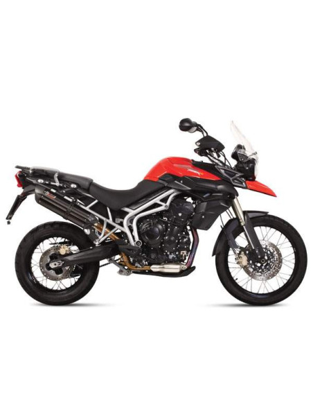 Escape Marca Mivv suono negro para triumph tiger800 11-