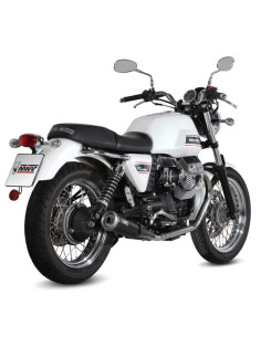 Escape doble ghibli negro para motoguzzi v7classic-special 08-16 Marca Mivv