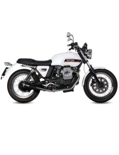Escape doble ghibli negro para motoguzzi v7classic-special 08-16 Marca Mivv 2