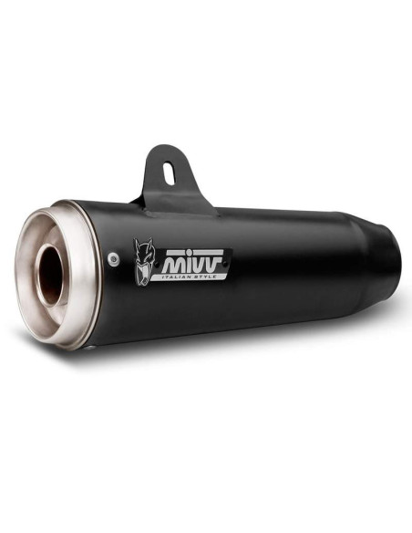 Escape doble ghibli negro para motoguzzi v7classic-special 08-16 Marca Mivv