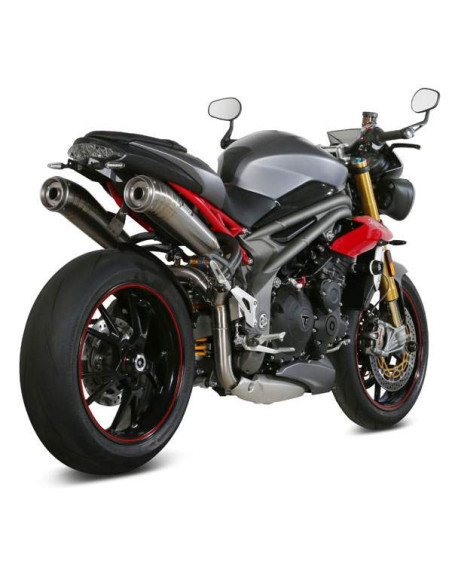 Escape doble Marca Mivv para triumph speedtriple1050 16-17