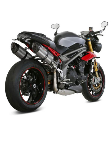 Escape doble suono para triumph speedtriple1050 16-17 Marca Mivv