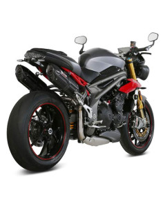 Escape doble suono Marca Mivv negro para triumph speedtriple1050 16-17