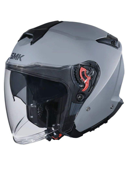 SMK HELMETS Casco Jet GTJ Gris Cemento Mate MA600