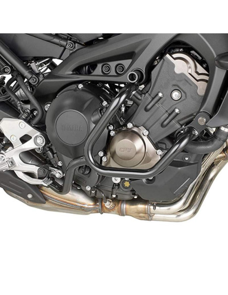 Defensas de motor tubular negro Givi Yamaha MT09 17-20