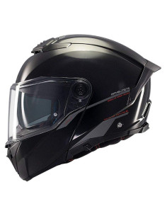 MT HELMETS Casco Modular Atom 2 SV SOLID A1 Negro Brillo Totalmente Homologado 2