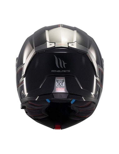 MT HELMETS Casco Modular Atom 2 SV SOLID A1 Negro Brillo Totalmente Homologado