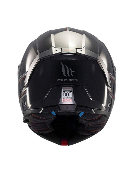 MT HELMETS Casco Modular Atom 2 SV SOLID A1 Negro Brillo Totalmente Homologado