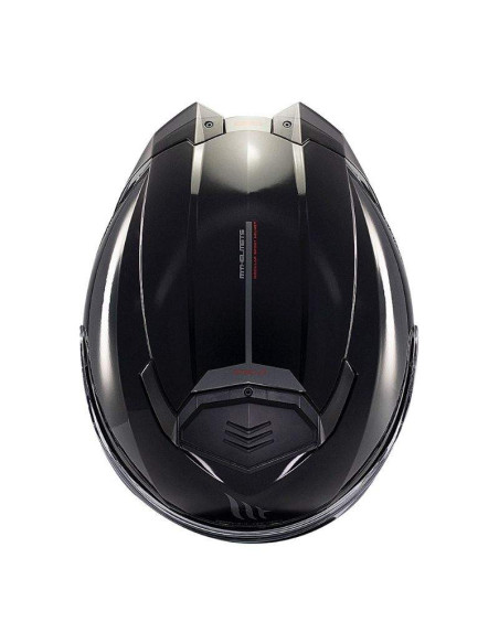 MT HELMETS Casco Modular Atom 2 SV SOLID A1 Negro Brillo Totalmente Homologado