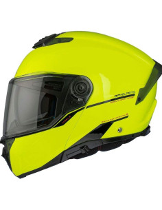 MT HELMETS Casco Modular Atom 2 SV SOLID A3 Amarillo Fluor Brillo Totalmente Homologado 2