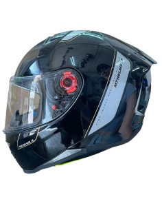 MT HELMETS CASCO OUTLET REVENGE 2 NEGRO BRILLO CASCO DE EXPOSICIÓN 22.05 TALLA XXL